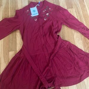 Mayoral kids maroon dress size 12.